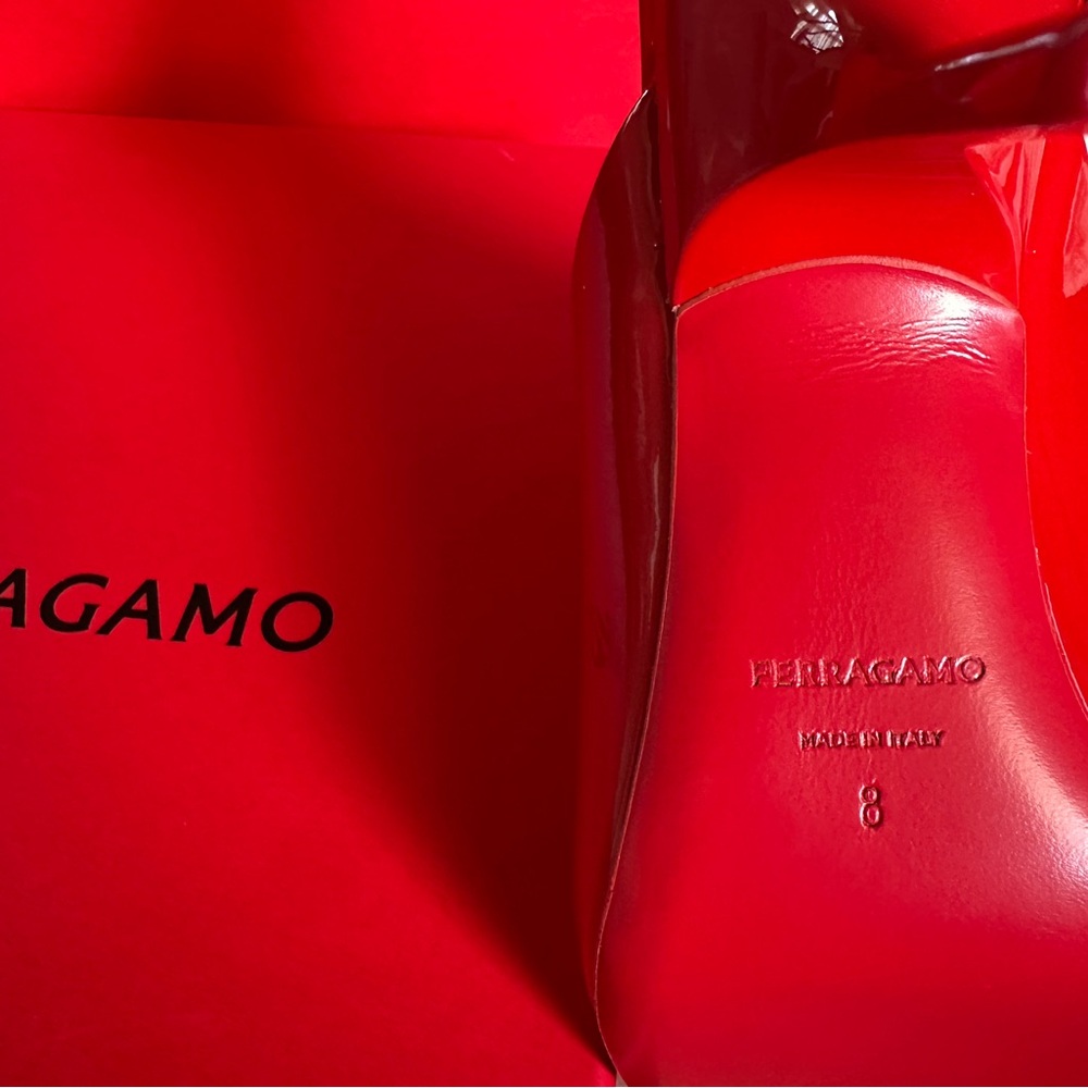 Ferragamo Red Leather Bag